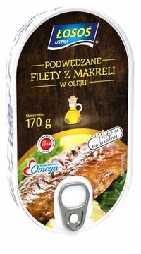 Filety Z Makreli Podwędzane 170G W Oleju Łosoś