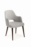 Krzesła - Mirek 4 krzesło tapicerowane tkanina do wyboru nogi orzech - miniaturka - grafika 1