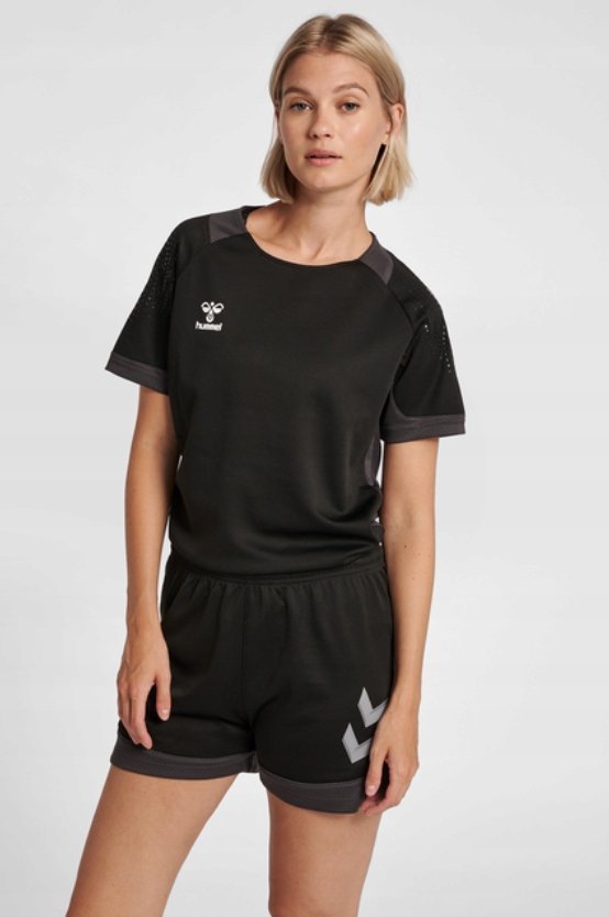 Hummel T-Shirt Damski Sportowy Czarny M 1z9g6_e*