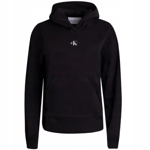 CALVIN KLEIN BLUZA DAMSKA MICRO MONOLOGO CZARNA r.XS - Bluzy damskie - miniaturka - grafika 1