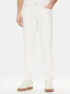 Spodnie męskie - Calvin Klein Jeans Jeansy J30J327541 Biały Slim Fit - miniaturka - grafika 1