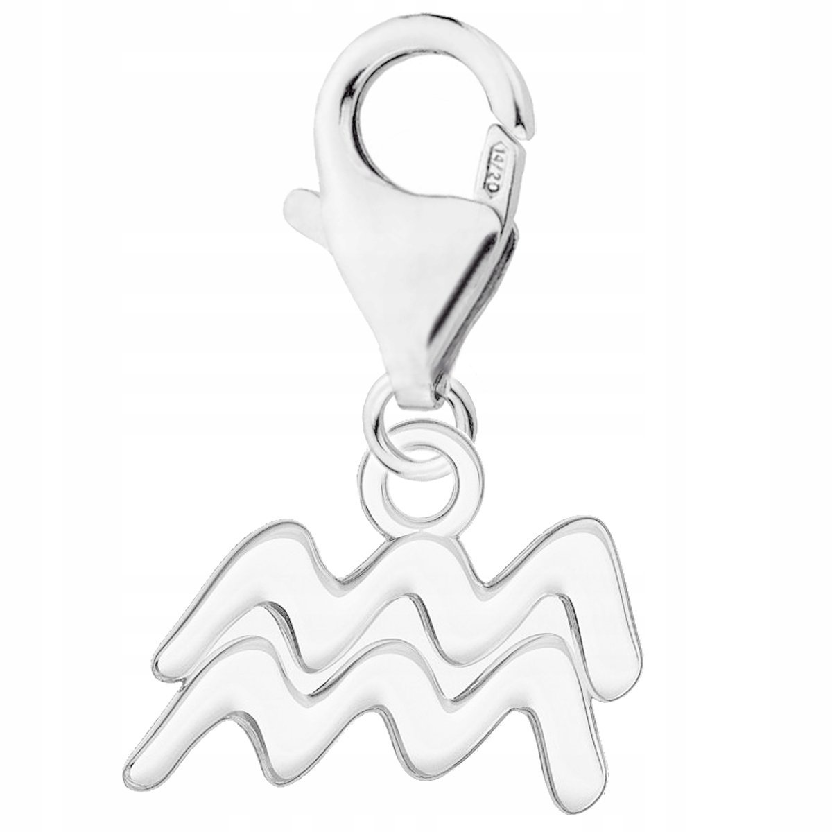 Zawieszka Srebrna ze Znakiem Zodiaku Wodnik Aquarius dla Wodnika SREBRO 925