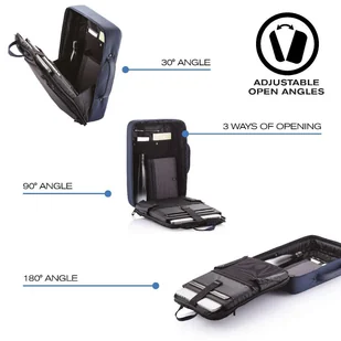 Plecak aktówka XD Design Bobby Bizz - blue - Plecaki - miniaturka - grafika 17