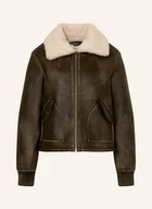 Kurtki damskie - Pepe Jeans Kurtka Theodora W Stylu Skórzanym braun - miniaturka - grafika 1