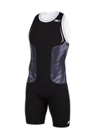 Bielizna sportowa męska - ZEROD Strój triathlonowy męski RACER TRISUIT black vivacity - miniaturka - grafika 1