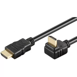 Techly Kabel HDMI Techly ICOC HDMI-LE-020 HDMI/HDMI V1.4 M/M Ethernet Kątowy 2m czarny 304741 - Huby USB - miniaturka - grafika 1