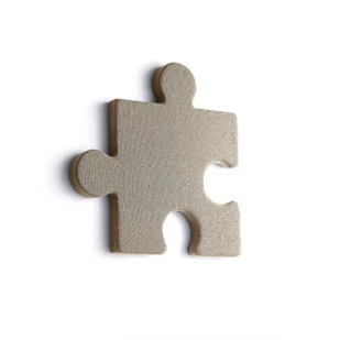 Panel akustyczny POLY, puzzel, 700x700x50 mm, ścienny, beżowy - Płyty i maty izolacyjne - miniaturka - grafika 1