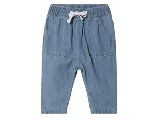 Lupilu Spodnie niemowlęce z biobawełny Niebieski 50/56 - Spodenki dla niemowląt - miniaturka - grafika 1