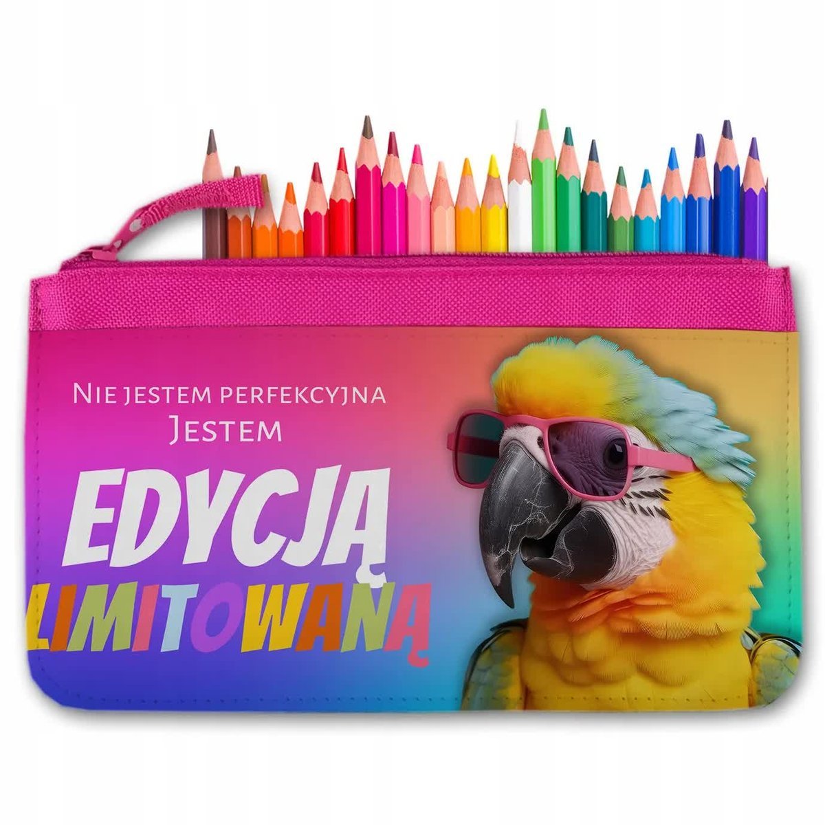 PIÓRNIK RÓŻOWY Saszetka Do Szkoły Zabawne Zwierzątka EDYCJA LIMITOWANA Wz