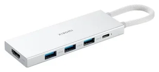 Xiaomi 5w1 USB-C USB 3.0 x3 USB-C PD 100W x1 HDMI 4K@60Hz x1 Srebrny BHR8804GL - Stacje dokujące i replikatory portów - miniaturka - grafika 1