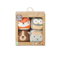 Zabawki sensoryczne - Little Big Friends 4 piłki sensoryczne DooBalls Wieś i Las - miniaturka - grafika 1