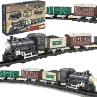 Pociągi dla dzieci - WOOPIE Klasyczny Pociag Parowy Lokomotywa Tor X - miniaturka - grafika 1