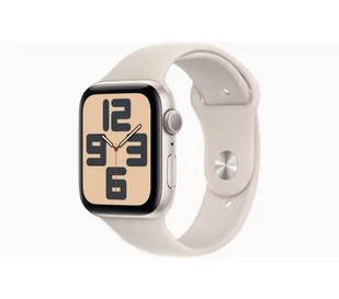 Apple Watch SE GPS - koperta 44 mm z aluminium w kolorze księżycowej poświaty - pasek sportowy księżycowa poświata - S/M - Smartwatch - miniaturka - grafika 1