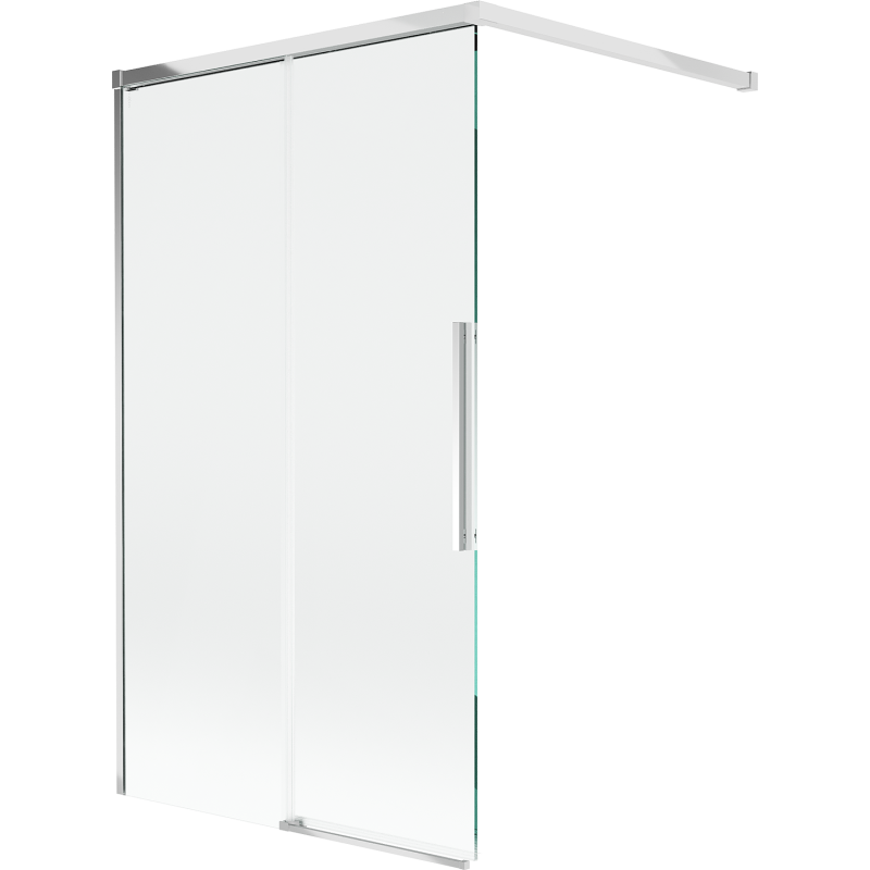 Mexen Rox parawan nawannowy 2-skrzydłowy rozsuwany 100 x 150 cm, transparent, chrom - 8C9-100-003-01-00
