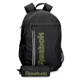 Reebok Adisson Plecak + Torba szkolna Czarny 30x48x15 cms Poliester 21,6L, czarny, Talla única, Plecak + etui szkolne - Etui na dokumenty i karty - miniaturka - grafika 1