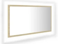 Lustra - Nowoczesne wiszące lustro LED dąb sonoma H9-M14 - miniaturka - grafika 1