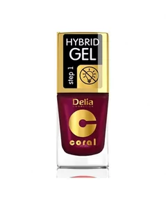 DELIA DELIA Coral Hybrid Gel Lakier do paznokci nr 61 perłowa malina 11 ml 5901350485514 - Lakiery hybrydowe - miniaturka - grafika 1