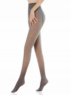 Legginsy - Termiczne Rajstopy Kobiety Termiczne Fałszywe Półprzezroczyste Rajstopy - miniaturka - grafika 1