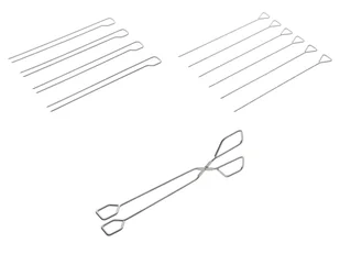 GRILLMEISTER Sztućce do grilla ze stali nierdzewnej - Akcesoria do grilla - miniaturka - grafika 1