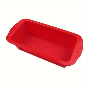TEMU 1 szt. Kwadratowa silikonowa forma do ciasta, elastyczna, nieprzywierająca, łatwa do wyjęcia, do samodzielnego pieczenia ciast, chleba, tostów, - Inne - miniaturka - grafika 1