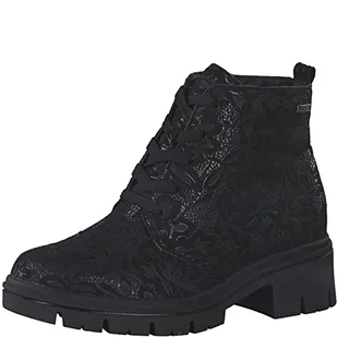 Tamaris Comfort Damskie sztyblety 8-86206-29-5, czarne/kwiatowe, 36 EU - Botki damskie - miniaturka - grafika 1