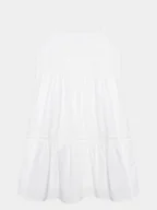 Sukienki i spódniczki dla dziewczynek - United Colors Of Benetton Sukienka codzienna 4JO1GV00V Biały Regular Fit - miniaturka - grafika 1