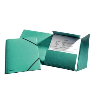 Esselte Teczka A4 Z GUMKĄ ESSELTE- ZIELONY (0B) 26596 - Teczki i skoroszyty - miniaturka - grafika 1