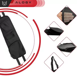 2x Organizer samochodowy boczny na bok fotel siedzenie do auta samochodu osłona Alogy Car czarny - Części i akcesoria do laptopów - miniaturka - grafika 6