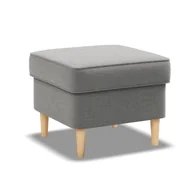 Pufy i podnóżki - Podnóżek do fotela, Myso, 49x49x40 cm, jasny szary - miniaturka - grafika 1