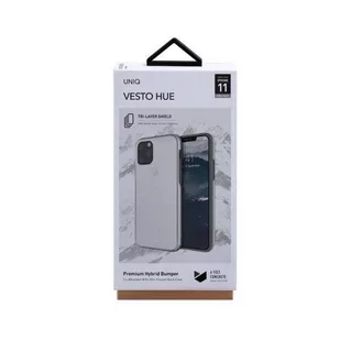 UNIQ etui Vesto Hue iPhone 11 Pro Max srebrny/silver - Etui i futerały do telefonów - miniaturka - grafika 3