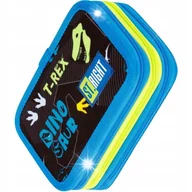 Piórniki - PIÓRNIK SZKOLNY PODWÓJNY TRZYKOMOROWY DINOZAUR Z WYPOSAŻENIEM DLA CHŁOPCA - miniaturka - grafika 1