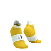 Skarpetki sportowe męskie - COMPRESSPORT Skarpetki do biegania krótkie PRORACING SOCKS V4 RUN LOW lemon/white - miniaturka - grafika 1