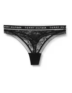 Majtki damskie - Tommy Hilfiger Stringi czarne, Czarny, S - miniaturka - grafika 1