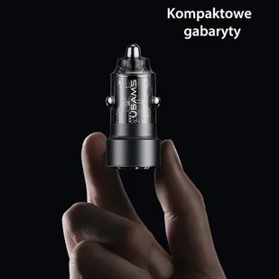 USAMS Ład. sam. C39 USB+USB-C 60W Fast Charge czarny/black CC208CC01 (US-CC208) - Ładowarki samochodowe - miniaturka - grafika 12