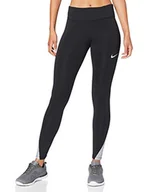 Spodnie damskie - Nike damskie spodnie sportowe w Nk Fast Tight Runway Black/(Silver) L - miniaturka - grafika 1