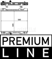 Układ chłodzenia - akcesoria - Chłodnica, układ chłodzenia silnika Mahle CR 1045 000P - miniaturka - grafika 1