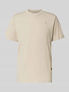 T-shirt z wyhaftowanym logo i okrągłym dekoltem - Koszulki męskie - miniaturka - grafika 1