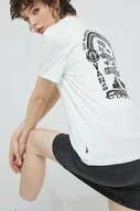 Koszulki sportowe damskie - Vans t-shirt bawełniany kolor zielony - miniaturka - grafika 1