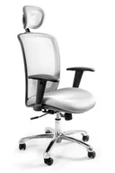 Fotele i krzesła biurowe - Fotel biurowy, ergonomiczny, Expander, biały - miniaturka - grafika 1