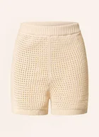 Spodenki damskie - Tommy Hilfiger Szorty Szydełkowe beige - miniaturka - grafika 1