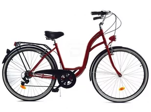 Dallas Bike City 3spd 26 cali Damski Czerwony z czarnym - Rowery - miniaturka - grafika 2