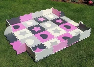 Maty piankowe - Duża Mata Piankowa 52 Puzzle Gruba Xxl Bezpieczna - miniaturka - grafika 1