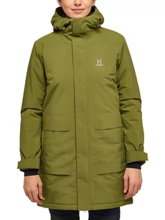 Kurtki damskie - Haglöfs Parka "Salix" w kolorze khaki - grafika 1