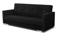 Sofy i kanapy - Czarna nowoczesna wersalka rozkładana K4-F52 - miniaturka - grafika 1