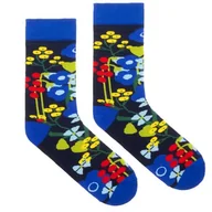 Skarpetki męskie - Skarpetki z bawełny organicznej - Łąka kwietna - KABAK 42-46 - miniaturka - grafika 1