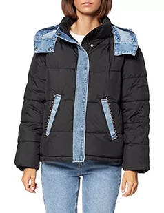 Desigual Damska kurtka Padded_Austen, czarny, L - Kurtki damskie - miniaturka - grafika 1