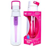 Butelki filtrujące - Butelka Filtrująca Wodę Dafi Solid 0,7L Różowa + Filtr Wody Dafi - miniaturka - grafika 1