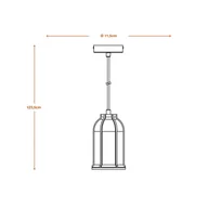 Lampy sufitowe - Lampa wisząca LEDVANCE Concrete Sim, beton, ciemnoszary - miniaturka - grafika 1