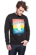 Bluzy męskie - BLUZA WRANGLER GLOBE SWEAT FADED BLACK W6C5HXXV6 112130708 - Wrangler - miniaturka - grafika 1