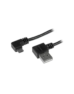 Startech Kabel USB MicroUSB 2m kątowy Czarny (USB2AUB2RA2M) - Kable komputerowe i do monitorów - miniaturka - grafika 1